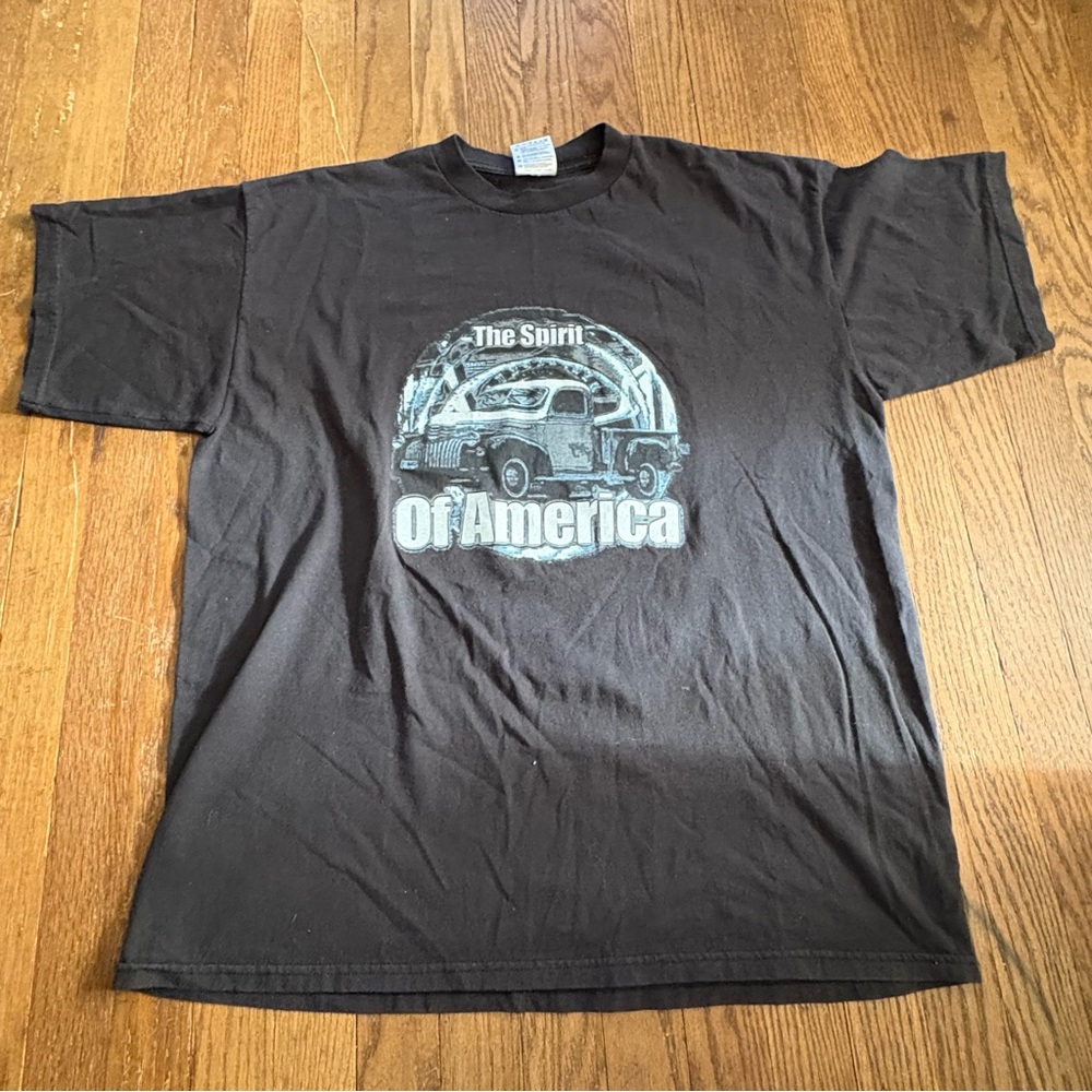 Vintage TULTEX "Spirit of America" Truck T-Shirt | Classic Car Graphic